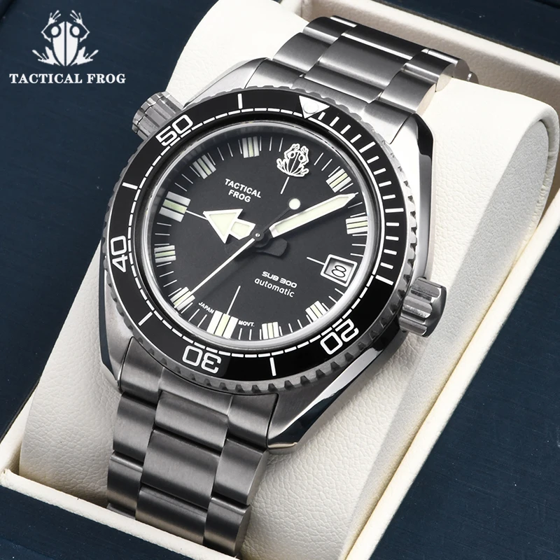 Titanium Sport Watch - Тактические мужские дайверские часы Tactical Frog
