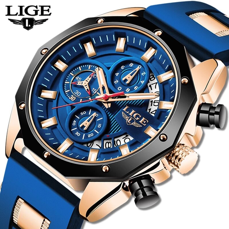 Luxury Watch Name - LIGE модные мужские часы лучший бренд