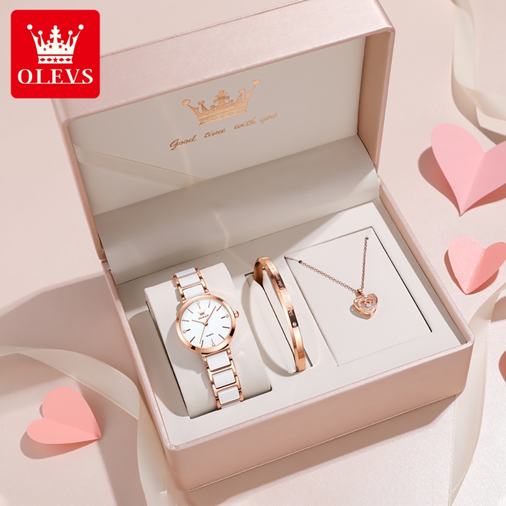 Luxury Watch Safe - OLEVS женские часы 5877, роскошные элегантные