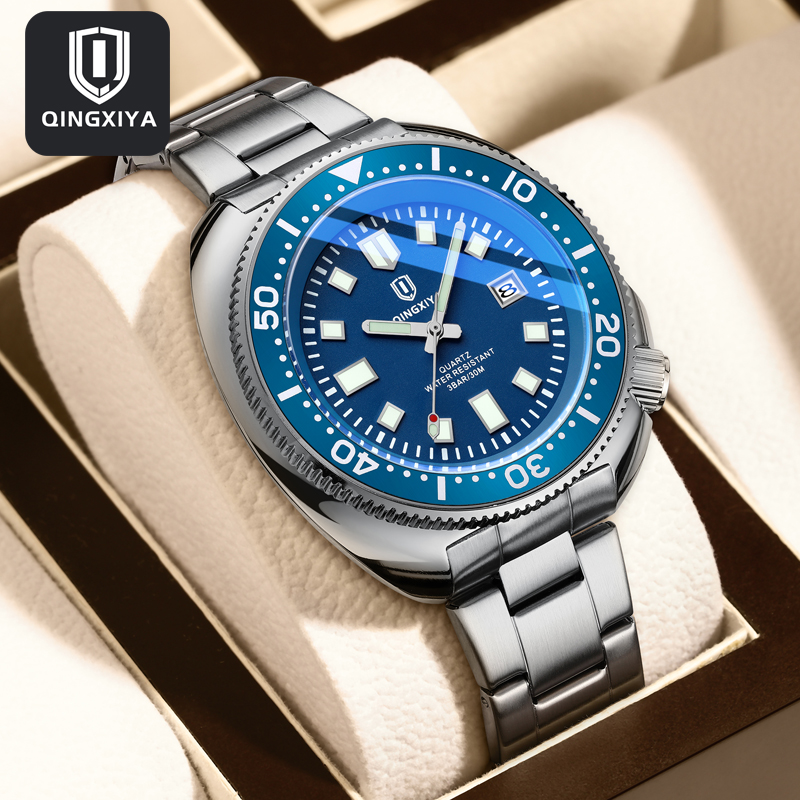 Luxury Watch Name - QINGXIYA брендовые модные классические синие кварцевые