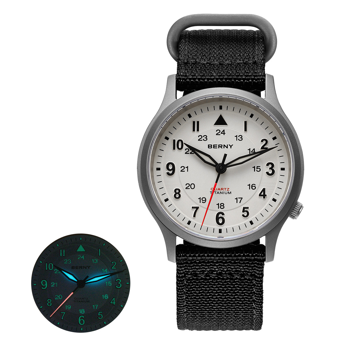 Мужские титановые часы BERNY,  – обзор и цена Titanium Sport Watch