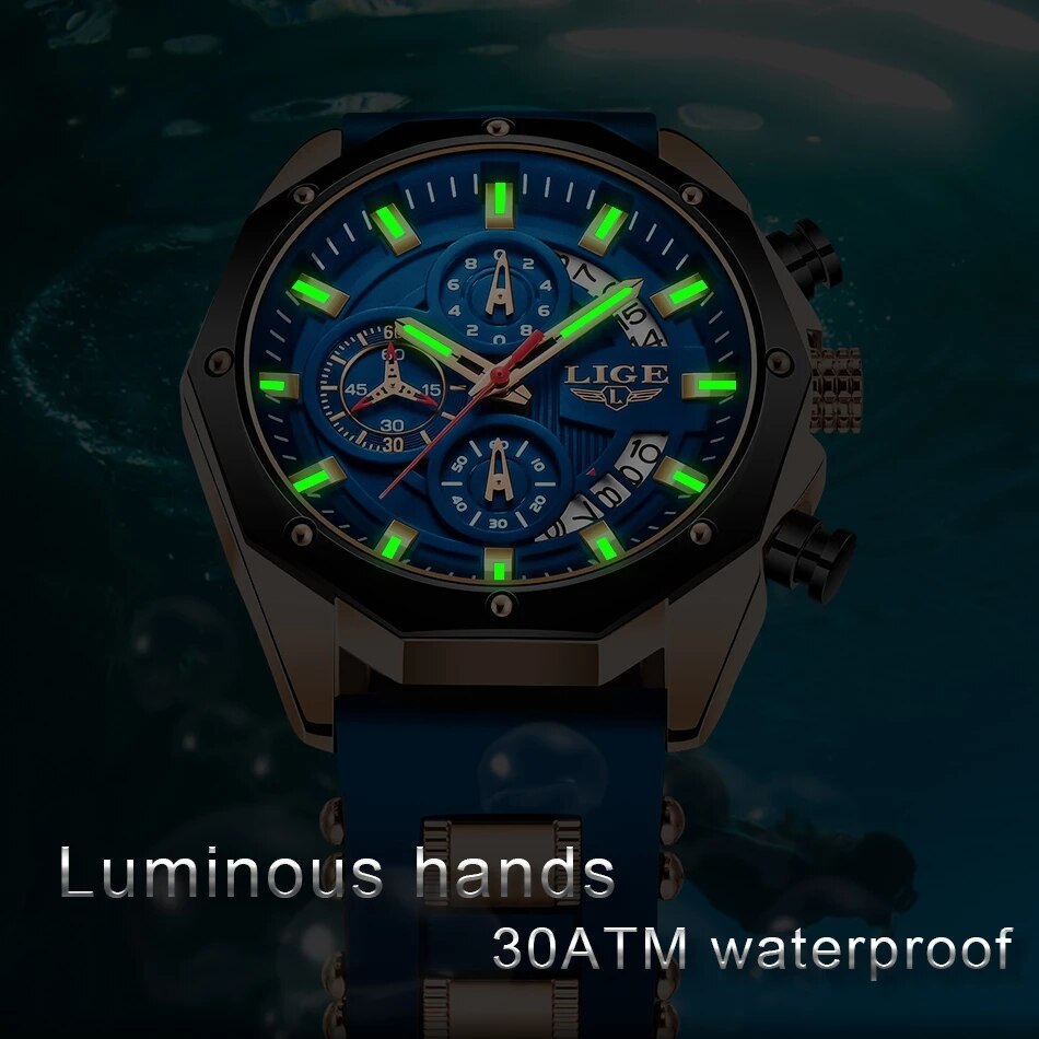 LIGE модные мужские часы лучши – обзор и цена Luxury Watch Name