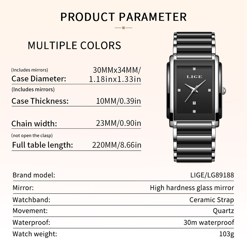 LIGE новые роскошные женские ч – обзор и цена Luxury Watch Safe