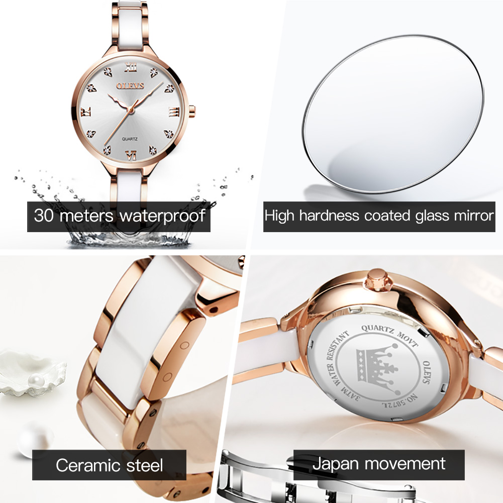 OLEVS керамические женские час – обзор и цена Luxury Watch Japan
