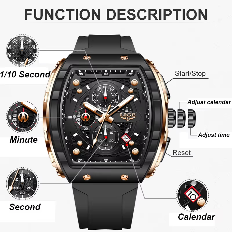 LIGE — элитные мужские часы, к – обзор и цена Luxury Watch Name