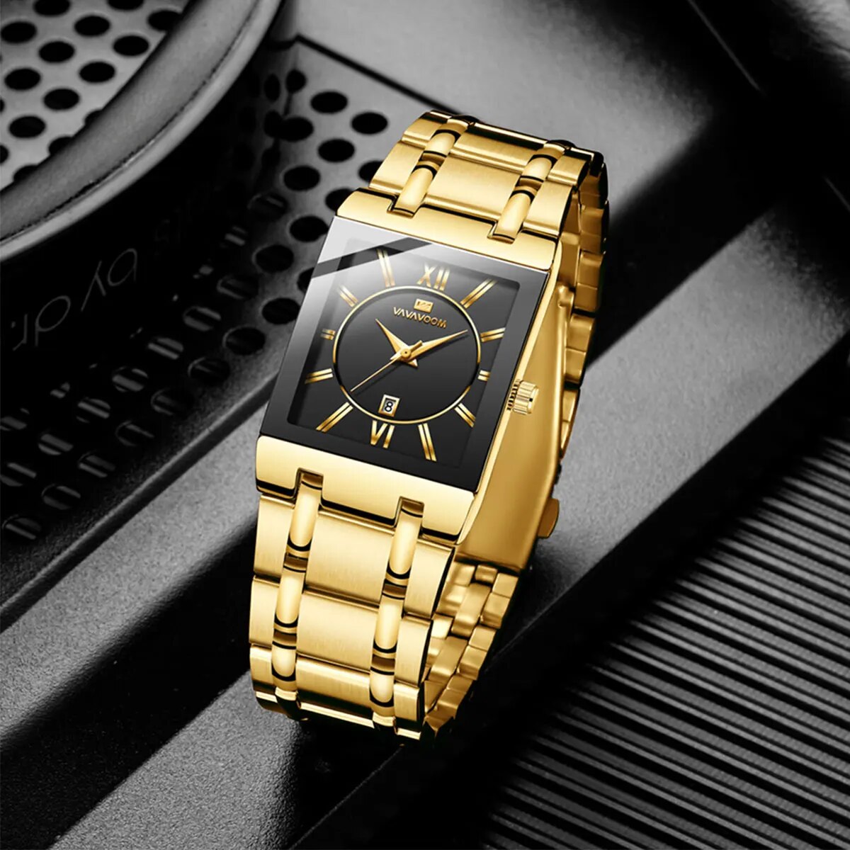 Мужские деловые часы, простой  – обзор и цена Luxury Watch Gold And Black